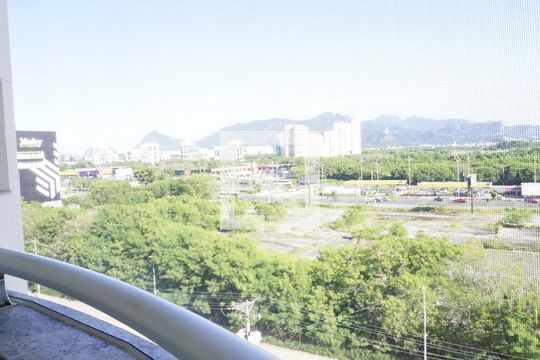 Vista - Varanda - Sala de apartamento para alugar com 1 quarto, 42m² em Jacarepaguá, Rio de Janeiro