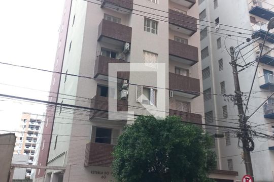 Fachada do Prédio de apartamento para alugar com 1 quarto, 26m² em Centro, São Vicente