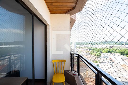 Varanda da Sala de apartamento à venda com 3 quartos, 75m² em Vila Guarani (zona Sul), São Paulo