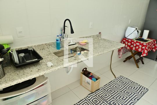 Cozinha de apartamento para alugar com 2 quartos, 85m² em Ocian, Praia Grande