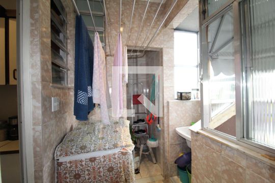 Área de serviço de apartamento à venda com 3 quartos, 58m² em Pechincha, Rio de Janeiro