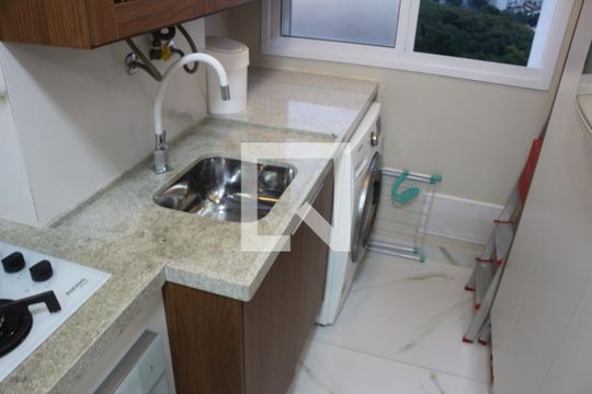 Área de Serviço de apartamento à venda com 2 quartos, 52m² em Santa Maria, Santo André
