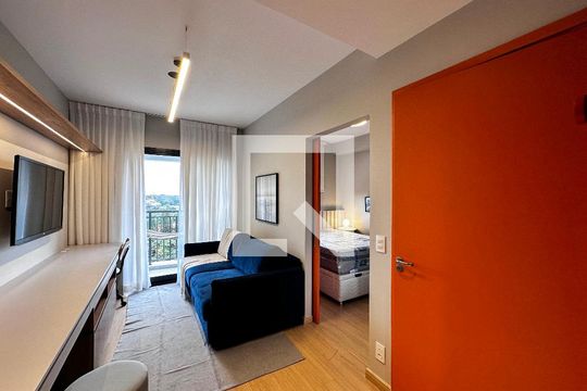 Sala de apartamento para alugar com 1 quarto, 30m² em Santo Amaro, São Paulo