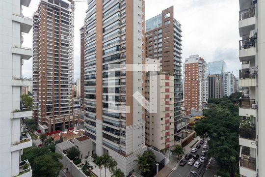 Varanda Studio de kitnet/studio para alugar com 1 quarto, 50m² em Itaim Bibi, São Paulo
