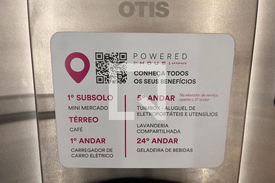Área comum de apartamento para alugar com 1 quarto, 20m² em Perdizes, São Paulo