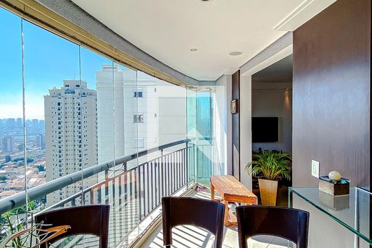 Varanda da Sala de apartamento para alugar com 4 quartos, 138m² em Ipiranga, São Paulo