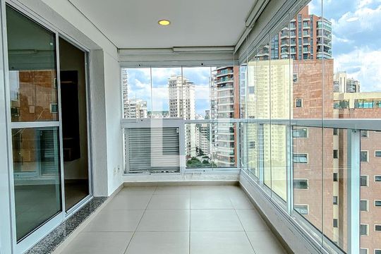 Varanda da Sala/Quarto de apartamento para alugar com 1 quarto, 36m² em Vila Mariana, São Paulo