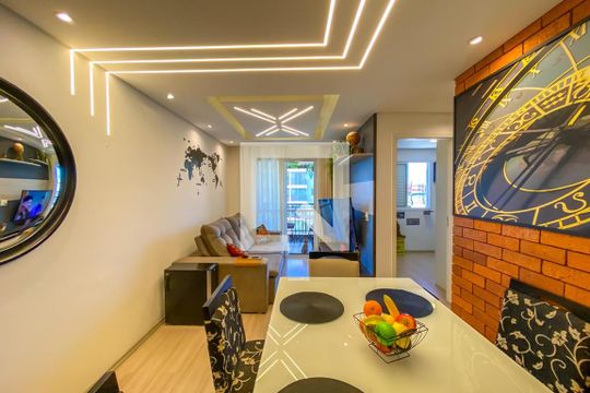Sala de apartamento à venda com 2 quartos, 60m² em Rudge Ramos, São Bernardo do Campo