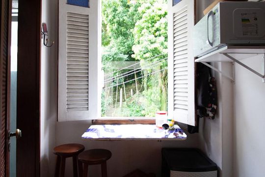 Sala/corredor de apartamento à venda com 1 quarto, 28m² em Jardim Botânico, Rio de Janeiro