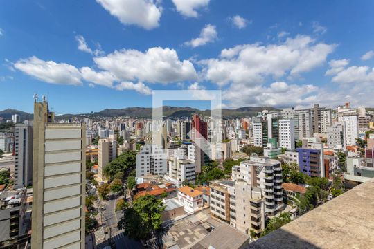 Varanda  de apartamento à venda com 1 quarto, 90m² em São Pedro, Belo Horizonte