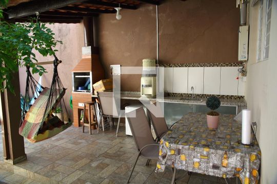 àrea de Churrasco de casa à venda com 3 quartos, 260m² em Cidade Miramar, São Bernardo do Campo