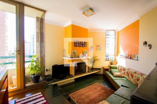 Sala de apartamento à venda com 4 quartos, 347m² em Vila Gilda, Santo André
