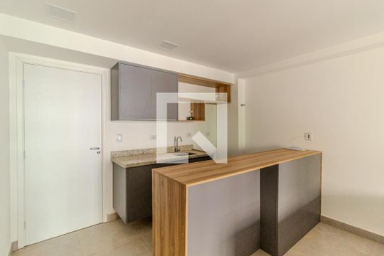 Cozinha de kitnet/studio para alugar com 1 quarto, 33m² em Vila Buarque, São Paulo