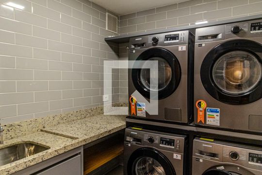Lavanderia de kitnet/studio para alugar com 1 quarto, 33m² em Vila Buarque, São Paulo