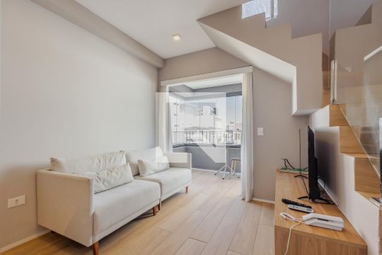 Sala de apartamento à venda com 1 quarto, 51m² em Jardim Paulista, São Paulo