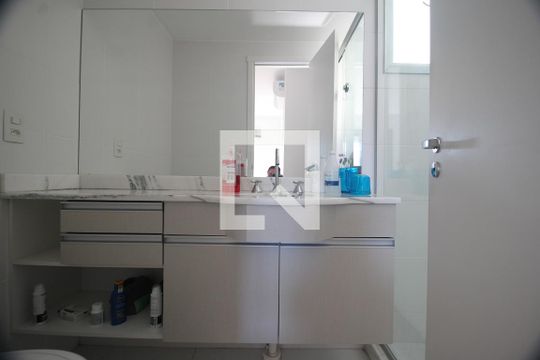 Banheiro da Suíte de apartamento à venda com 3 quartos, 76m² em Marechal Rondon, Canoas