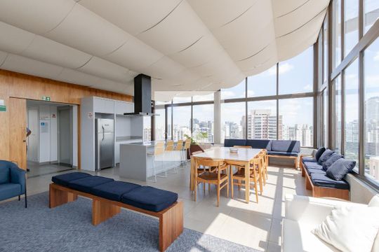 Salão de Festas de kitnet/studio à venda com 1 quarto, 22m² em Jardim das Acácias, São Paulo