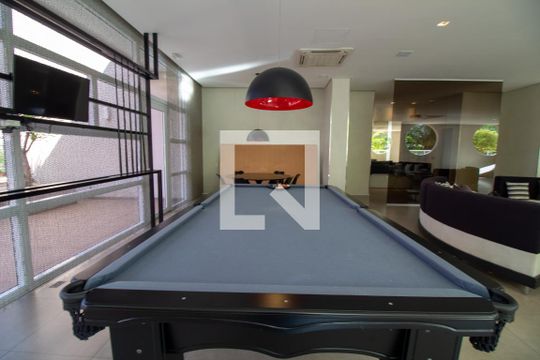 Área comum - Sala de Jogos de apartamento para alugar com 1 quarto, 50m² em Vila Gertrudes, São Paulo