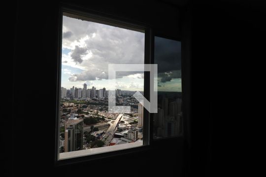 Vista quarto de kitnet/studio à venda com 1 quarto, 38m² em Jardim Goiás, Goiânia
