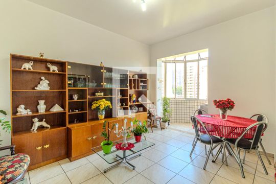 Sala de apartamento à venda com 1 quarto, 50m² em Santa Cecilia, São Paulo