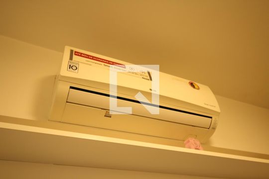 Detalhe quarto de apartamento à venda com 1 quarto, 46m² em Fazenda Morumbi, São Paulo