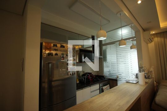 Cozinha - Armários de apartamento à venda com 1 quarto, 46m² em Fazenda Morumbi, São Paulo