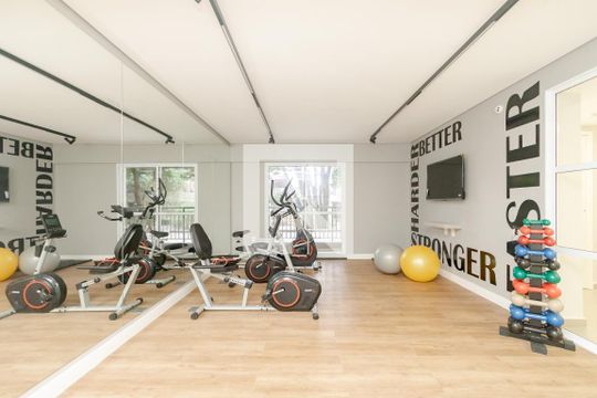 Área comum de kitnet/studio à venda com 1 quarto, 33m² em Campo Belo, São Paulo