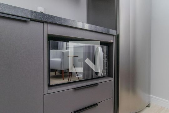 Cozinha de apartamento para alugar com 1 quarto, 22m² em Centro Histórico, Porto Alegre