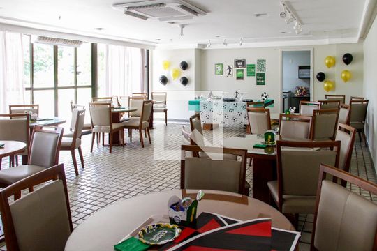 Área comum - Salão de festas de apartamento para alugar com 2 quartos, 101m² em Barra da Tijuca, Rio de Janeiro