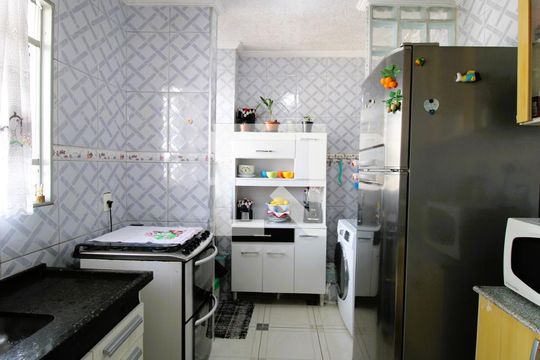 Cozinha de apartamento à venda com 2 quartos, 43m² em Chácara São João, São Paulo