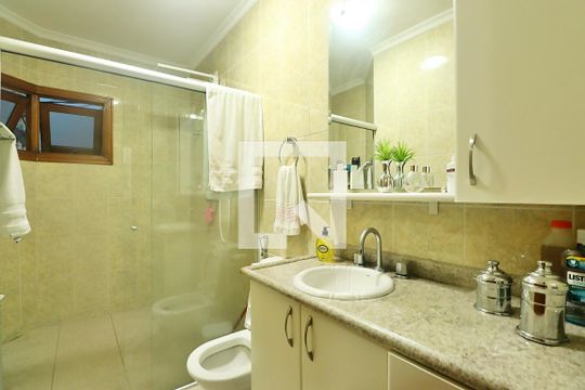 Suíte 1 - Banheiro do Quarto 1 de casa à venda com 3 quartos, 230m² em Campestre, Santo André