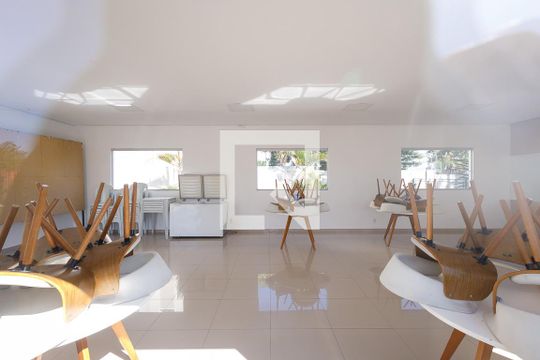 Área comum - Salão de festas de apartamento para alugar com 2 quartos, 42m² em Parque Senhor do Bonfim, Taubaté