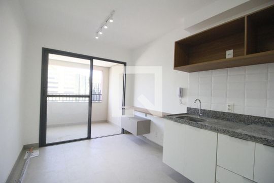Sala de apartamento para alugar com 1 quarto, 31m² em Indianópolis, São Paulo