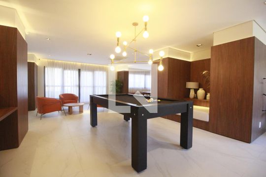 Área comum de kitnet/studio para alugar com 1 quarto, 31m² em Indianópolis, São Paulo