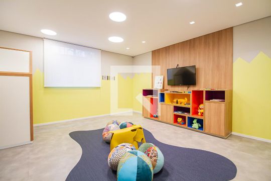 Área comum - Brinquedoteca de apartamento à venda com 1 quarto, 43m² em Jardim Paulistano, São Paulo