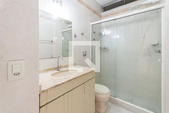Banheiro de apartamento à venda com 2 quartos, 57m² em Praça da Bandeira, Rio de Janeiro