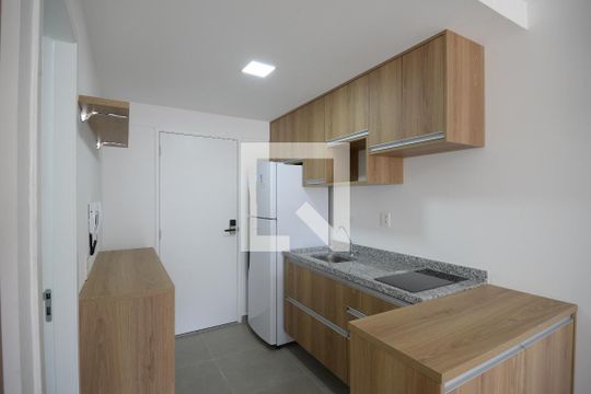 Cozinha de kitnet/studio para alugar com 1 quarto, 35m² em Vila Mariana, São Paulo