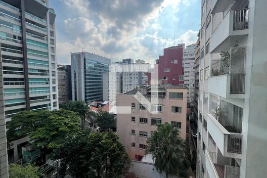Vista da sala de apartamento para alugar com 2 quartos, 96m² em Jardim Paulista, São Paulo