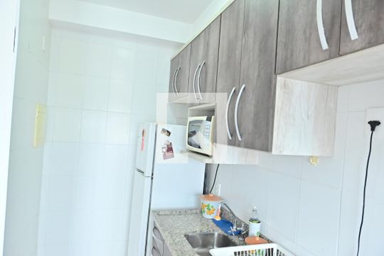 Cozinha de apartamento para alugar com 2 quartos, 58m² em Ocian, Praia Grande
