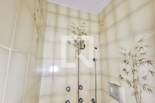 Banheiro social  de apartamento à venda com 4 quartos, 114m² em Lagoa, Rio de Janeiro
