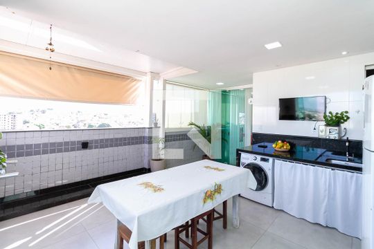 Cobertura - Área de serviço de apartamento à venda com 3 quartos, 101m² em Santa Mônica, Belo Horizonte