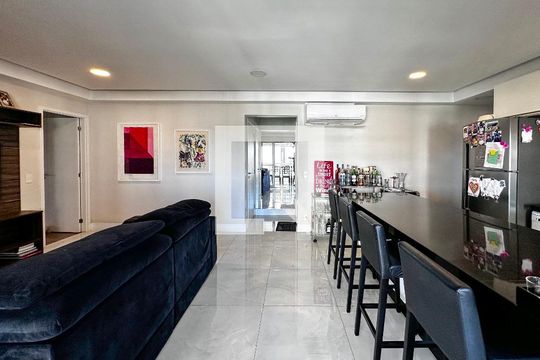 Sala de apartamento à venda com 3 quartos, 108m² em Brooklin Paulista, São Paulo