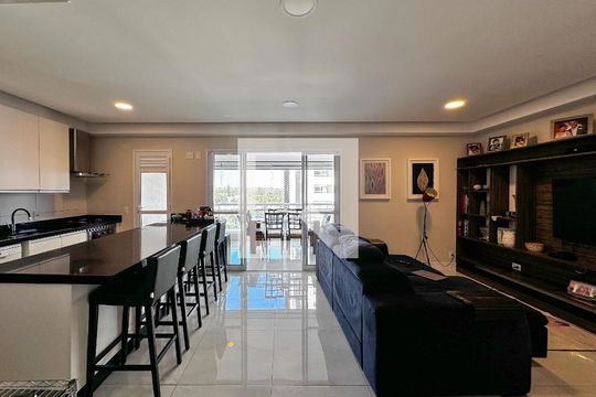 Cozinha/Sala de apartamento à venda com 3 quartos, 108m² em Brooklin Paulista, São Paulo