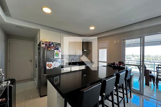 Cozinha de apartamento à venda com 3 quartos, 108m² em Brooklin Paulista, São Paulo