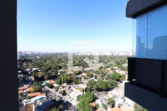 Vista do Quarto de apartamento para alugar com 1 quarto, 42m² em Cerqueira César, São Paulo