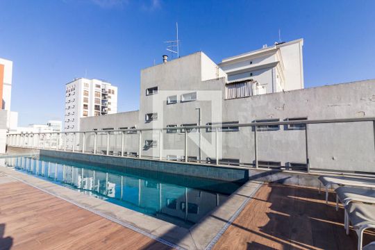 Área comum - Piscina de apartamento para alugar com 1 quarto, 50m² em Jardim Paulista, São Paulo