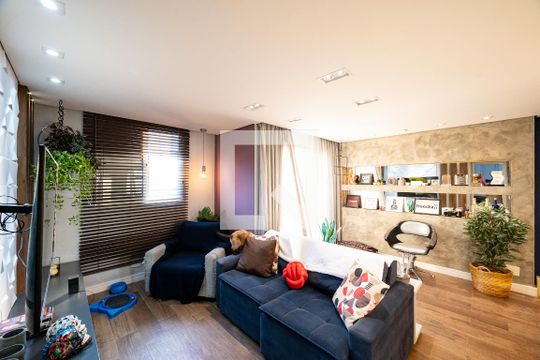 Sala de apartamento à venda com 2 quartos, 63m² em Vila Paulista, São Paulo
