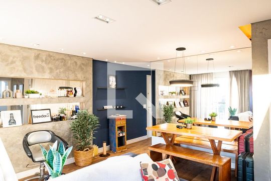 Sala de apartamento à venda com 2 quartos, 63m² em Vila Paulista, São Paulo