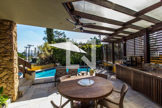 Vista da Sala de apartamento para alugar com 3 quartos, 320m² em Alphaville, Santana de Parnaíba
