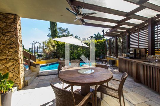 Vista da Sala de apartamento para alugar com 3 quartos, 320m² em Alphaville, Santana de Parnaíba